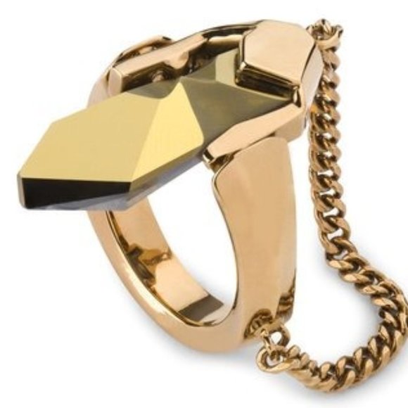 NEW Jean Paul Gaultier Swarovski Reverse Ring 8 NEW Jean Paul Gaultier Swarovski Reverse Ring 8